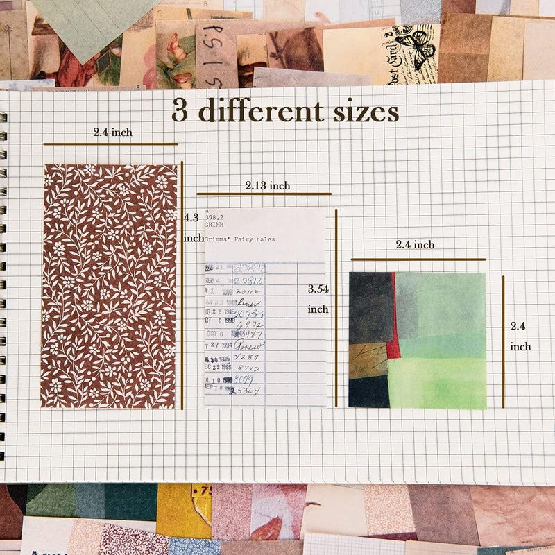 MOLNESO 360 Sheets Vintage Scrapbook Paper Pack, Retro Aesthetic Journaling Supplies for DIY Crafts, Junk Journal, Collage, Ephemera, Aged Backgrounds & Mixed Themes - Image 3
